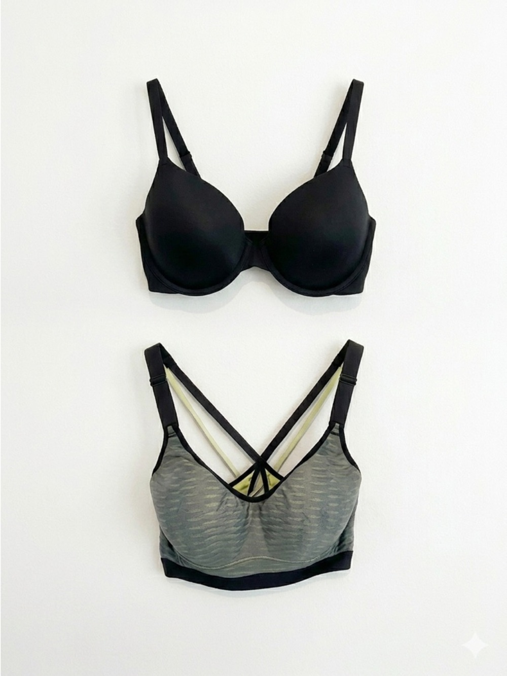 Victoria’s Secret Sport‎ Bra & Calvin Klein Convertible Bra | 34D |  Bra Bundle